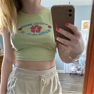 Shein Hawaiian crop top
